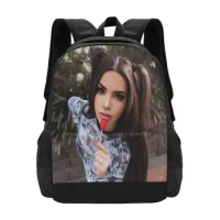 Kimberly Loaiza Backpack For Student School Laptop Travel Bag Kim Loaiza Kimberly Loaiza Linduras México Singer Millions Heart