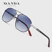 2021New Polarized Sunglasses for Men with Square Metal Frame6306Two-tone spring-legged sunglasses