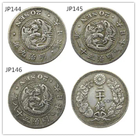 JP(144-146) Japan Asia Meiji 9/31/38 Year 20 Sen Silver Plated Coin Copy
