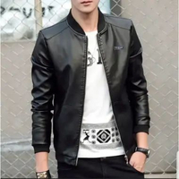 MND Jaket Bomber Oscar Jaket Bomber Kulit Sintesis Jaket Bomber Pria Cokelat L