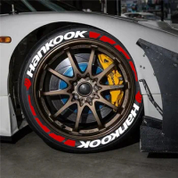 Tire Lettering Sticker HANKOOK 3.5CM Height Universal For 15''-24'' Waterproof Wheel Sticker PVC Quality 3D Decals With Glue