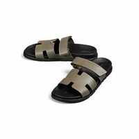 Sandal HERMES CHYPRE EPSOM BLACK ETOUPE SANDAL 100% ORIGINAL 37