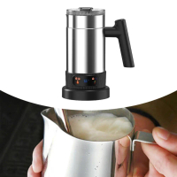 4 in 1 Milk Frother Cold Frothing Auto Shut Off Milk Warmer Automatic Hot and Cold Foam Maker Coffee