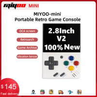 2.8 Inch MIYOO Mini V2 V3 Newly Upgraded Full-Fit Screen Portable Game Console Retro Handheld Classic Gaming Emulator