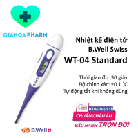 [CHÍNH HÃNG] Nhiệt kế điện tử B.Well Swiss WT-04 Standard đầu mềm, chống nước, đo chính xác, an toàn