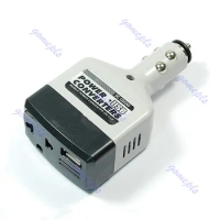Car 12V/ 24V 220V Power Converter Adapter + USB
