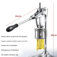 Stainless Steel Long Potato Fries Cutter 30cm Potato Slicer Cutter Machine Special for Long French Fries Without Frying Basket