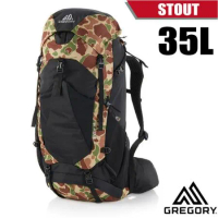 ☆【美國 GREGORY】STOUT 35 專業健行登山背包(35L_附全罩式防雨罩)/126871-9865 岩紋迷彩