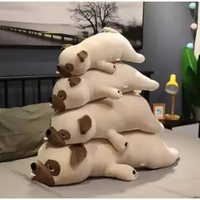 Plush Pug Toy Stuffed Plush Animal Shar Pei Soft Doll Plush Toy Pillow Kids Toys Birthday Gift for G
