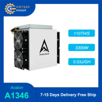 New Avalon A1346 120T Asic Miner Bitcoin Miner Crypto With PSU Free Shipping