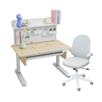 【kidus】兒童桌椅組OT200+BF100+OA530(升降桌 書桌椅 人體工學椅 辦公桌 成長桌椅)