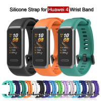 Silicone Strap on for Huawei Band 4 Watchband Wrist Band bracelet de montre Soft correa de reloj de silicona bande
