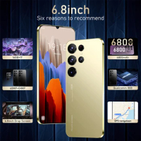 2024 Smartphone S24 Ultra 5G 6.8" Snapdragon Cell Phone Android Cellphones Unlocked 6800mAh 16GB+1TB Celulares Mobile Phones