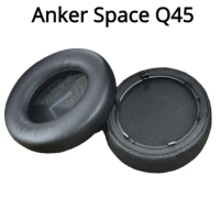 1 Pair Original Replacement Ear Pads Cushions For Anker Soundcore Life Q45 BT Anker Space Q45 Headset Earpads Foam Cover