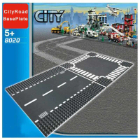 Base Plate Jalan Raya Ringan LEGO Building Blocks Road 25.6x25.6cm