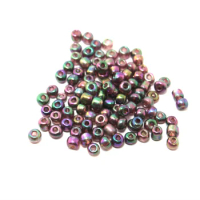 Round 4mm 80g/lot Multi Color Glass Seed Beads