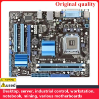 For P5G41T-M LX PLUS Motherboards LGA 775 DDR3 8GB M-ATX For Intel G41 Desktop Mainboard PCI-E2.0 SATA II USB2.0