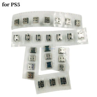 50PCS for Sony Playstation 5 PS5 Controller Type C Charging Port Socket replacement for DualShock 5 Charger Jack