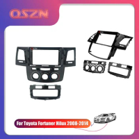 2 Din Car Radio Stereo Audio Plate Fascia Frame For TOYOTA Fortuner Hilu Big Screen Auto Android Player Panel Dash Mount Kit