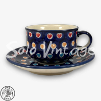 【SOLO 波蘭陶】Manufaktura 波蘭陶 200ML 咖啡杯盤組 文青彩心系列