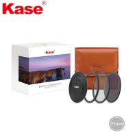Kase Wolverine Magnetic Shock Resistant Circular Camera Filter Entry Kit 77mm UV-CUT CPL ND filter