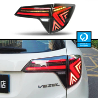 Taillights Styling For Honda Vezel HRV HR-V 2014-2022 Tail Light LED DRL Running Signal Brake Reversing Parking Lighthouse 2PCS