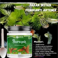 Pakan BURAYAK Premium Quality Cupang Guppy Goldfish Louhan 100gr