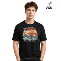 FQU Magic Princess Ocean Movie Hei Hei Vacation Holiday T-shirt Retro Beach gifts for Men Fun Crew N
