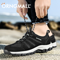 Orgnmall summer breathable plus size 39-48 men's fashion sport outdoor hiking shoes men hiking shoes anti-slip climbing shoes trekking mountain shoes Men Outdoor sneakers