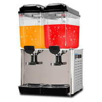 【可開發票】果汁機商用冷熱雙溫雙缸全自動熱飲機冷飲機現調自助飲料機包郵