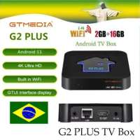 Original GTMEDIA G2 PLUS Smart TV Box Android11.0 Amlogic 905W2 Quad Core 2.4G WIFI 4K UHD 2GB 16G Media Player m3u Set Top Box