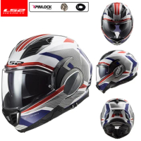 Best Selling LS2 FF900 Valiant II Motorcycle Helmet Flip Up 180 Degrees Back Somersault Touring Modular Casco Moto Casque