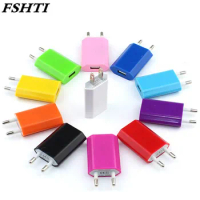 1000pcs DHL Free EU USB wall charger for Apple iPhone 6 6s 7 plus iPod Colorful EU Plug AC USB Adapter For iPod iPhone4 4s 5S 5G
