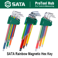 SATA Hex Key Set Rainbow Series 9 Piece Ball End Hex Key Set Phillips Screwdriver SATA set tools