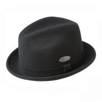 【KANGOL】LITEFELT 紳士帽(黑色)