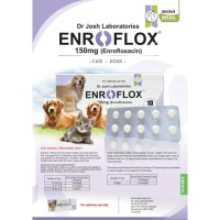 Obat Flu pilek Flue Anjing Kucing Enroflox enrofloxacin 150mg