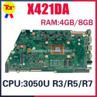 KEFU X421DA Mainboard For ASUS X412DAP A421D F421D X421D Laptop Motherboard 3050U R3-3200U R5-3500U R7-3700U UMA 4GB/8GB-RAM