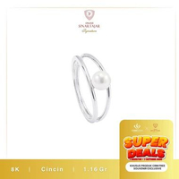 Cincin Emas Lilit Permata CRM 8K Terkini - Sinar Fajar