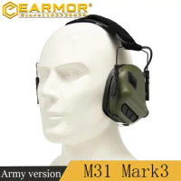 earmor M31 Mark3 Army Tactical Headset Active Shooter Earmuffs Military Anti-Noise Headphones Electronic Hearing Protection