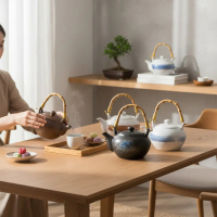 Teapot Tradisional Cina / Oriental Ceramic Teapot D244