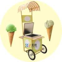 2023 Mini Ice Cream Freezer Tricycle Ice Cream Freezer Tricycle Display Ice Cream Display Freezer Counter Top Showcase