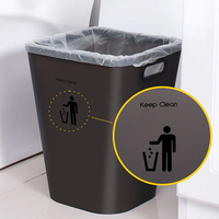 宿舍必備垃圾桶家用大號客廳臥室廚房衛生間廁所壓圈蓋磨砂清潔桶