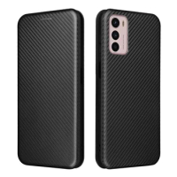 For Motorola Moto G42 6.4inch Luxury Carbon Fiber Skin Leather Case Book Full Cover On Moto G42 G 42 Shockproof Funda Bags