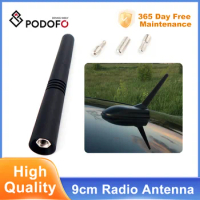 Podofo Strong Radio Roof Mount FM/AM Car Universal With Screws Car Antenna Mini Short Antenna Pole
