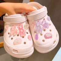 Hot Fashion Shoes Charms for Crocs Bear Charms for Crocs Cute Shoe Accessories Decoration for Unisex Kids Gift Big Sale