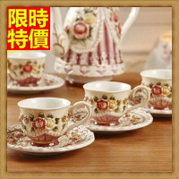 下午茶茶具含茶壺咖啡杯組合-4人英式創意結婚禮服陶瓷茶具69g33【獨家進口】【米蘭精品】