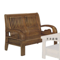 【Hampton 漢汀堡】道爾正樟木實木雙人板椅(木沙發/木椅/實木椅)