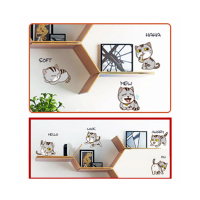 【北熊の天空】特色小貓 樓梯小貓 多種表情貓咪 拼貼 創意牆貼 裝飾貼 牆面裝飾貼(牆貼 壁貼紙 創意璧貼)