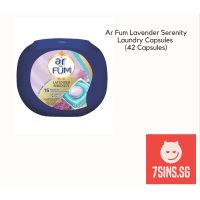 Ar Fum Laundry Detergent Lavender Serenity Capsule 42 Pods in a Box (Original from Walch Singapore)