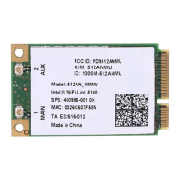 Wireless Card for HP WiFi Link AGN,Dual Bang Half Mini PCI-e LAN Card,Support 802.11b 300Mbps